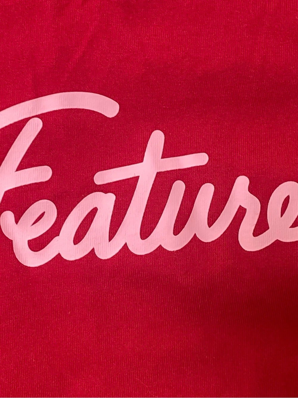 Feature Script Tee in Savvy Red - Picture 3 of 6